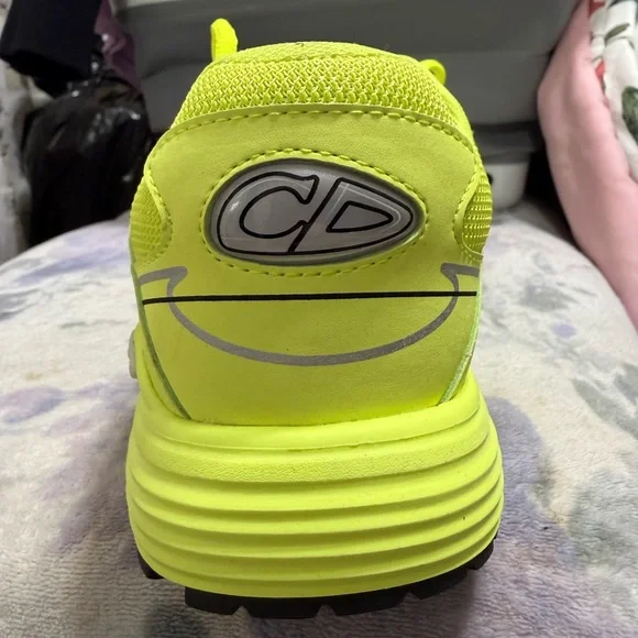 Dior Neon Yellow Athletic Sneakers - Picture 8 of 8